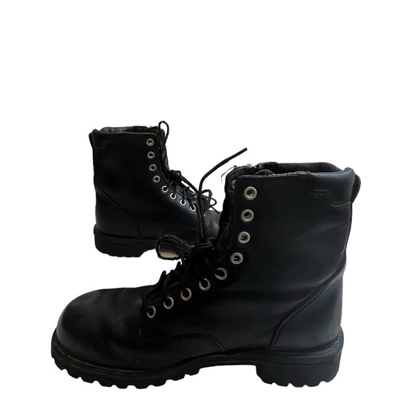 Red Wing Mens Black Leather Side Zip Moto Biker Boot Size US 8.5 main image 7